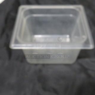 1/6 Size 4 Inch Deep Food Storage Container. 5XBID