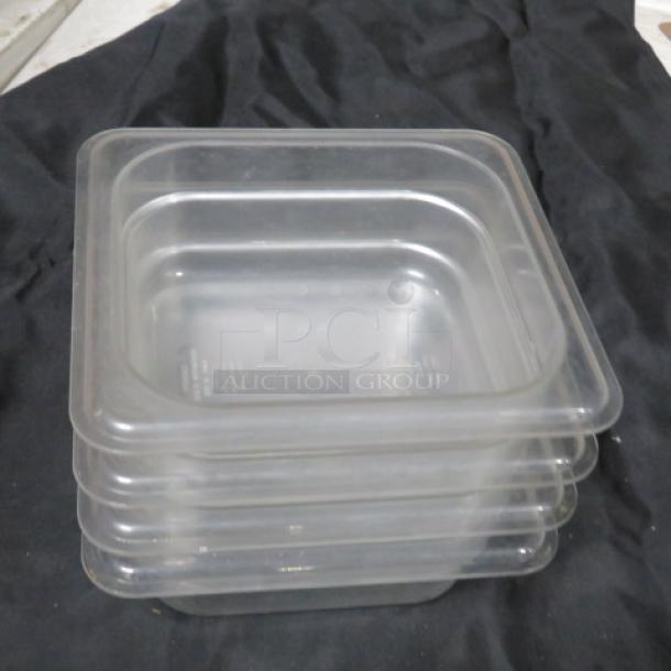 1/6 Size 2.5 Inch Deep Food Storage Container. 4XBID - Image 1 of 1