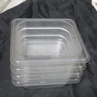 1/6 Size 2.5 Inch Deep Food Storage Container. 4XBID