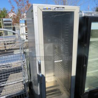 One Cozoc Heat And Hold On Casters. 120 Volt. Model# HPC7008. 23X32X67