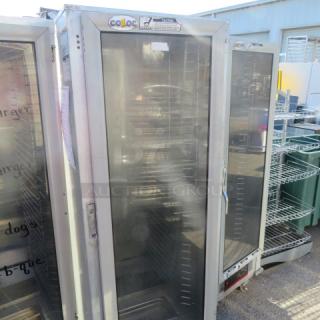 One Cozoc Heat And Hold On Casters. 120 Volt. Model# HPC7008. Missing Handle. 23X32X67