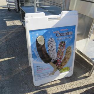 One Poly Sidewalk Sign. 24X37