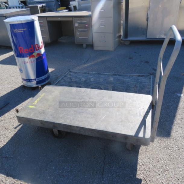 One Rubbermaid Truck Cart On Casters. 24X48 - Image 1 of 1