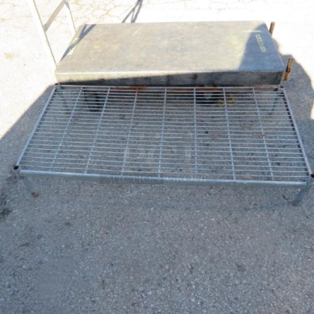 One Metal Dunnage Rack. 48X24X8 - Image 1 of 1