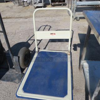 One Folding Platform Truck Missing 2 Bolts. 24X36
