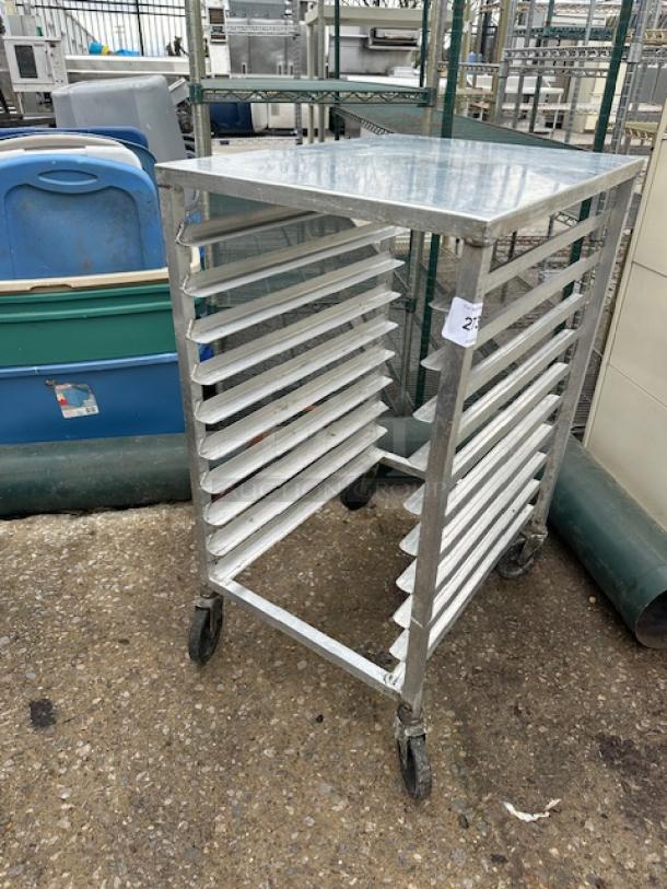 One Aluminum Speed Rack On Casters. 20.5X26X38.5 - Image 1 of 1