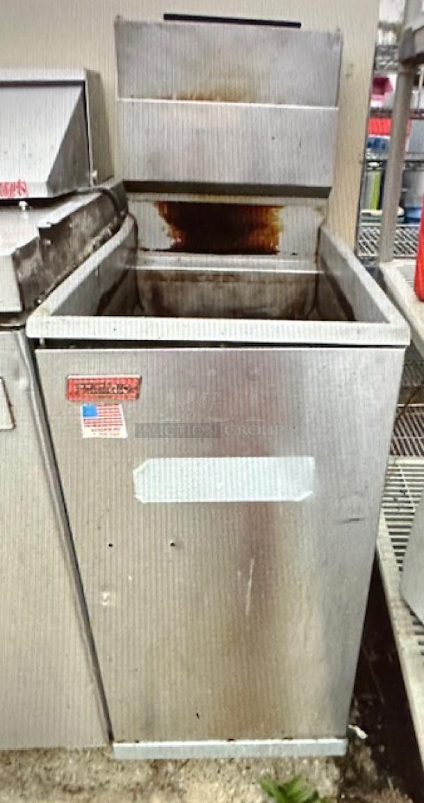 One Frialator Natural Gas Deep Fryer. Model# 40S. 15X30X56 - Image 1 of 1