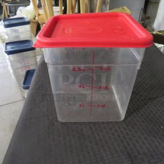 8 Quart Food Storage Container With Lid. 3XBID