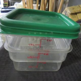 2 Quart Food Storage Container With Lid. 2XBID