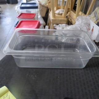 1/3 Size 4 Inch Deep Food Storage Container. 5XBID