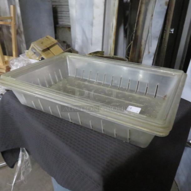 18X26X5 Perforated Food Storage Container. 2XBID - Image 1 of 1