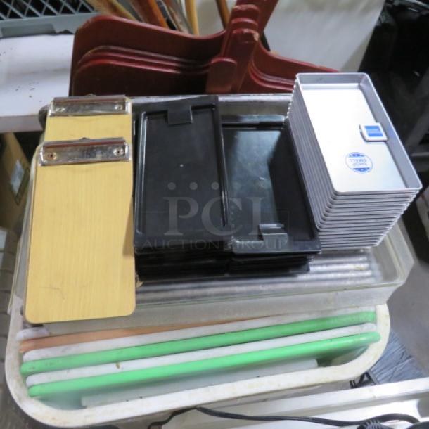 One Lot Of Assorted Guest Check Holders. - Image 1 of 1