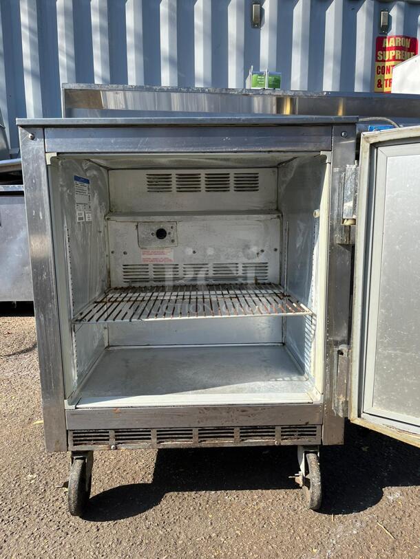 Stainless Steel 1 Door Refridgerator with WHEELS! - Image 3 of 4