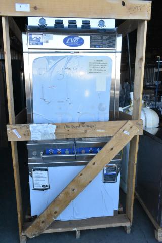 BRAND NEW IN CRATE! LVO FL14E Stainless Steel Commercial Floor Style Pot and Pan Washer. 460 Volts, 3 Phase.