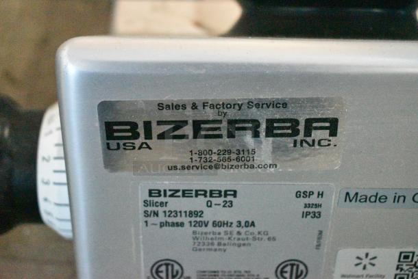2023 Bizerba GSP H Stainless Steel Commercial Countertop Meat Slicer 120 Volts, 1 Phase.  Tested and Working! - Image 2 of 8