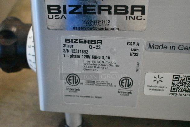 2023 Bizerba GSP H Stainless Steel Commercial Countertop Meat Slicer 120 Volts, 1 Phase.  Tested and Working! - Image 8 of 8