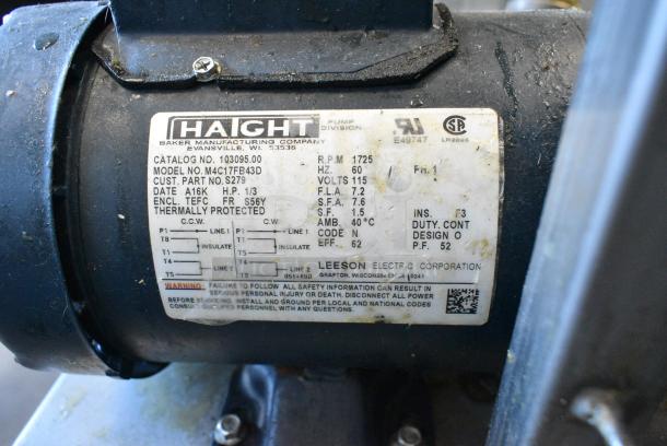 402 Metal Commercial Floor Style Oil Filtration System on Commercial Casters. 120 Volts, 1 Phase. - Image 6 of 6