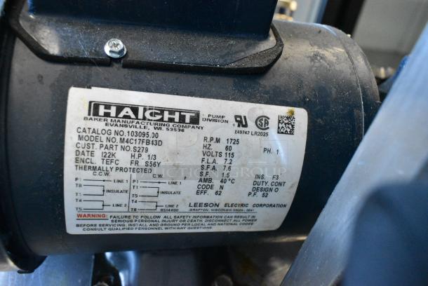 402 Metal Commercial Floor Style Oil Filtration System on Commercial Casters. 120 Volts, 1 Phase. - Image 6 of 6