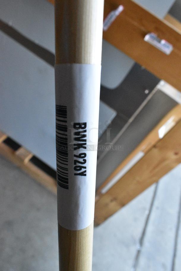 Box of 12 BRAND NEW SCRATCH AND DENT! BWK926Y Parlor Broom, Yucca/Corn Fiber Bristles, 56", Wood Handle, PK12. - Image 5 of 5