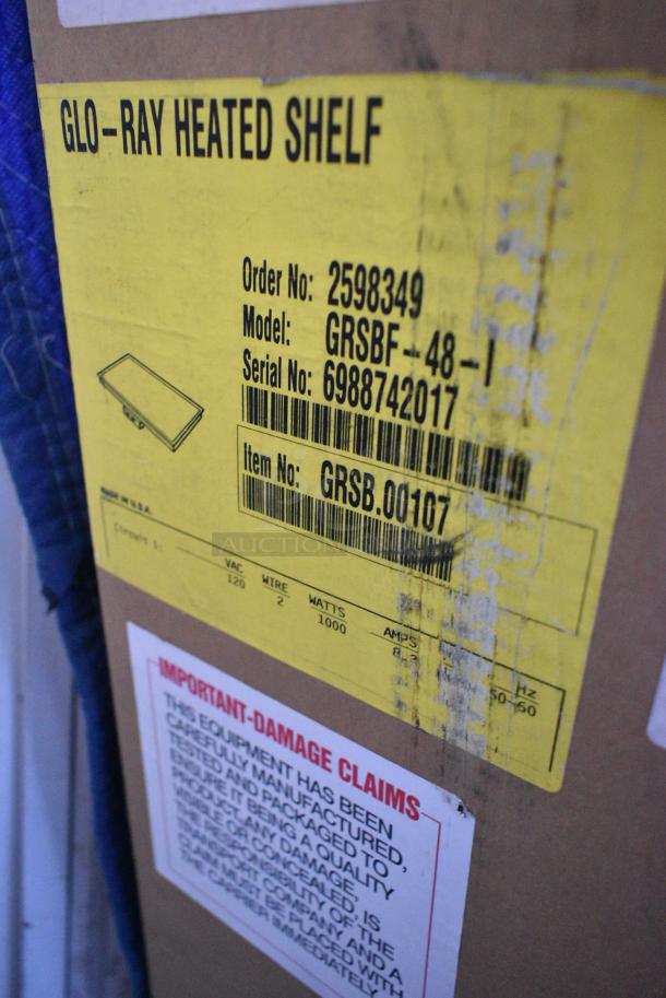 BRAND NEW SCRATCH AND DENT! Hatco Glo Ray GRSBF-48-I Metal Heated Shelf. 120 Volts, 1 Phase. - Image 3 of 5