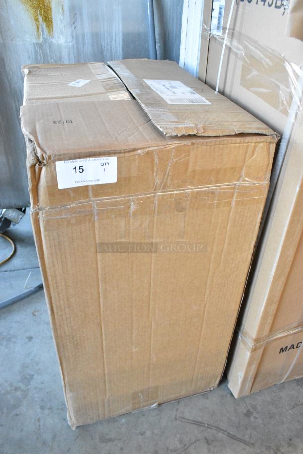 Case of 4 Boxes of 4 BRAND NEW SCRATCH AND DENT! Lancaster Table & Seating 164CUSHMTLBK  2 1/2" Black Vinyl Padded Seat for Metal Frame Seating - Image 2 of 3