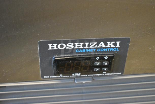 BRAND NEW SCRATCH AND DENT! 2024 Hoshizaki PR46B Stainless Steel Commercial 46" 1 Door Refrigerated Pizza Prep Table on Commercial Casters. 115 Volts, 1 Phase. Tested and Powers On But Does Not Get Cold - Image 3 of 7
