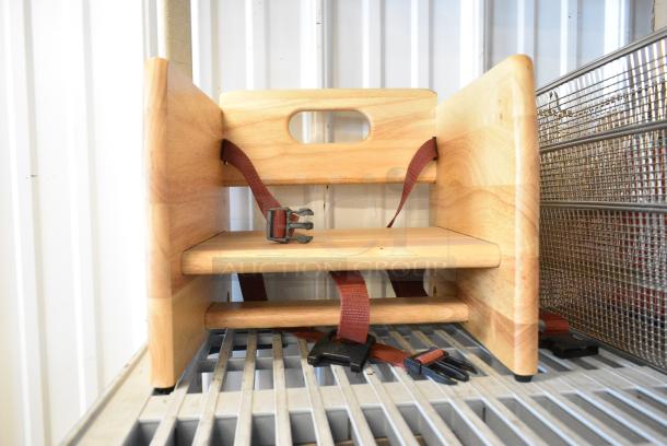 2 BRAND NEW SCRATCH AND DENT! Wooden Booster Seats. 2 Times Your Bid! - Image 3 of 3