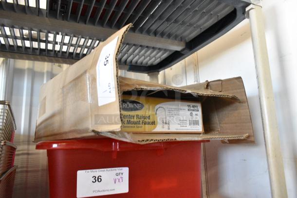 BRAND NEW IN BOX! Krowne 15-401L 4" Center Raised Deck Mount Faucet. - Image 2 of 4