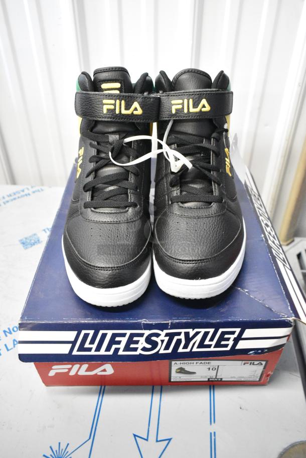 2 Pairs of Shoes; Fila A High Fade Size 10 and Deer Stags Brooklyn Black Shoe Size 11. 2 Times Your Bid! - Image 6 of 7