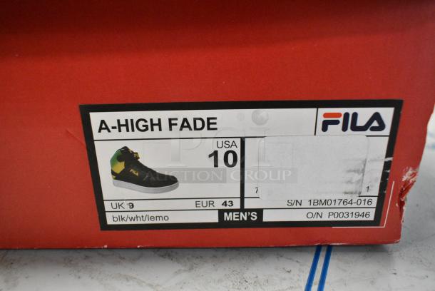 2 Pairs of Shoes; Fila A High Fade Size 10 and Deer Stags Brooklyn Black Shoe Size 11. 2 Times Your Bid! - Image 7 of 7