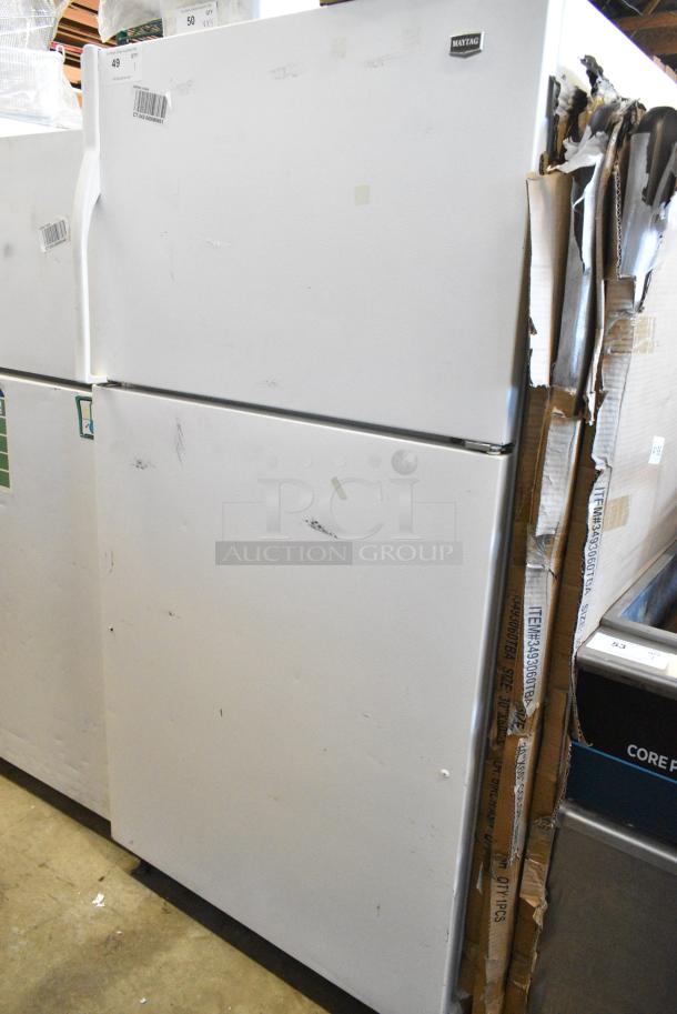 Maytag M1TXEGMYW01 Metal Cooler w/ Freezer. 115 Volts, 1 Phase. Tested and Working! - Image 1 of 7