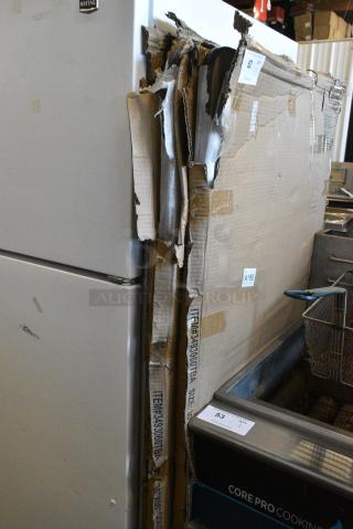 3 BRAND NEW SCRATCH AND DENT! Lancaster Table & Seating 3493060TBA Rectangular Reversible White Birch / Ash Laminated Table Top. 3 Times Your Bid!