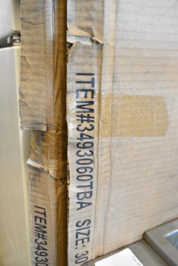 3 BRAND NEW SCRATCH AND DENT! Lancaster Table & Seating 3493060TBA Rectangular Reversible White Birch / Ash Laminated Table Top. 3 Times Your Bid! - Image 2 of 2