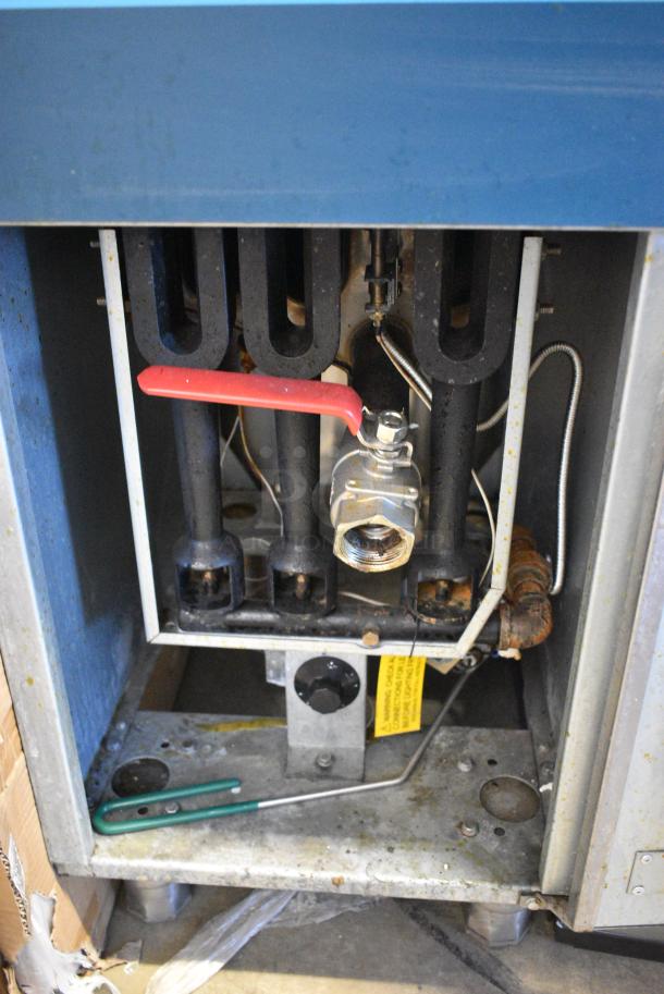 CP-F3-NG Stainless Steel Commercial Floor Style Natural Gas Powered Deep Fat Fryer w/ 1 Metal Fry Basket. - Image 4 of 5