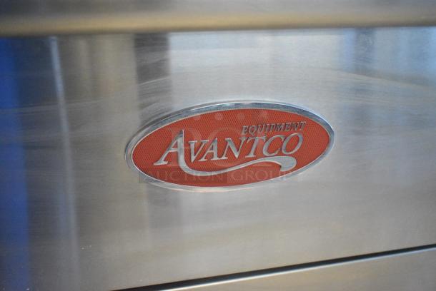 BRAND NEW SCRATCH AND DENT! 2024 Avantco 177FF100N Stainless Steel Commercial Floor Style Natural Gas Powered 100 Pound Capacity Deep Fat Fryer w/ 2 Metal Fry Baskets. 150,000 BTU. - Image 2 of 6