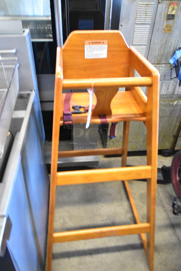 2 BRAND NEW SCRATCH AND DENT!  Lancaster Table & Seating Bar Height Wooden High Chair Including 164BWHCKDWN. 2 Times Your Bid! - Image 2 of 5