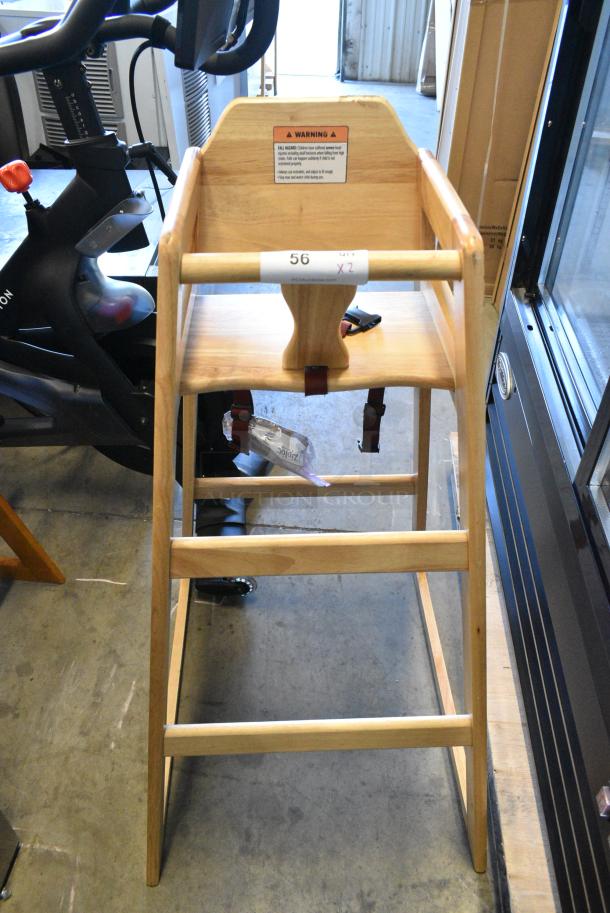 2 BRAND NEW SCRATCH AND DENT!  Lancaster Table & Seating Bar Height Wooden High Chair Including 164BWHCKDWN. 2 Times Your Bid! - Image 5 of 5