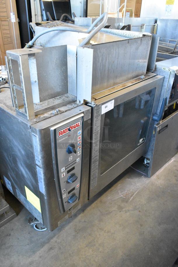 Rational CMP 62G Stainless Steel Commercial Natural Gas Powered iCombi Combi Convection Oven on Commercial Casters. - Image 2 of 8