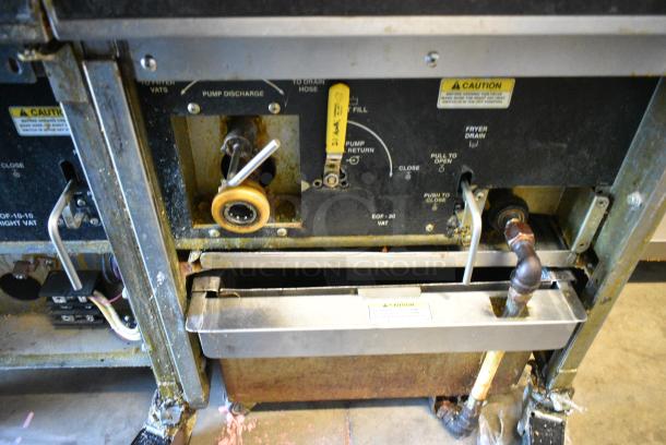 Giles EOF-10-10 Stainless Steel Commercial Floor Style Electric Powered 2 Bay Deep Fat Fryer on Commercial Casters. 480 Volts, 3 Phase. - Image 11 of 13