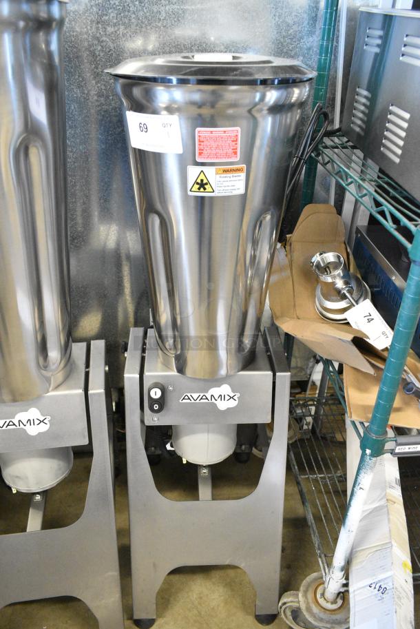 BRAND NEW SCRATCH AND DENT! AvaMix Stainless Steel 5 Gallon Heavy-Duty Tilting Blender. 110 Volts, 1 Phase. Tested and Working! - Image 1 of 4