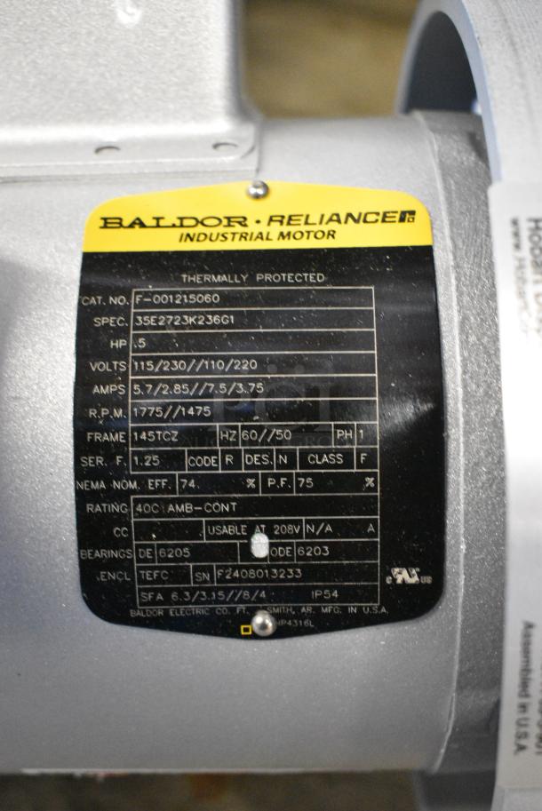 BRAND NEW SCRATCH AND DENT! Hobart FD4/50-3 Commercial Garbage Disposer with Short Upper Housing. 120/208-240 Volts. - Image 6 of 6