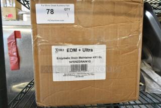 BRAND NEW SCRATCH AND DENT! 147ENZDRAIN1G Noble Eco EDM+ Ultra 1 Gallon Ready-to-Use Enzymatic Drain Maintainer - 4/Case