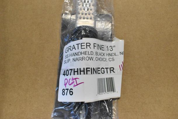 8 BRAND NEW SCRATCH AND DENT! Items Including 2 407WDSP016 Thunder Group 16" Wooden Spoon, 4 407HHFINEGTR Choice 13" Stainless Steel Fine Handheld Grater with Non-Slip Black Handle. 8 Times Your Bid! - Image 7 of 7