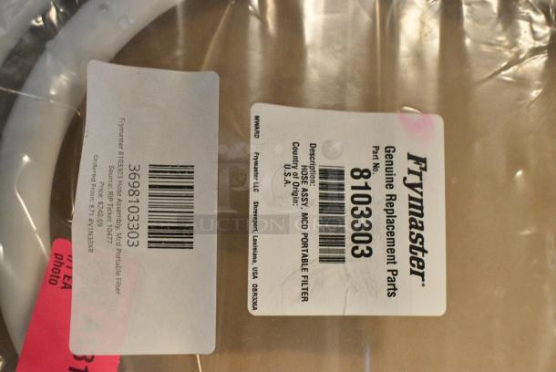 2 BRAND NEW SCRATCH AND DENT! Items Including 8103303 Frymaster 8103303 Hose Assembly, Mcd Portable Filter, and Hose. 2 Times Your Bid! - Image 3 of 6