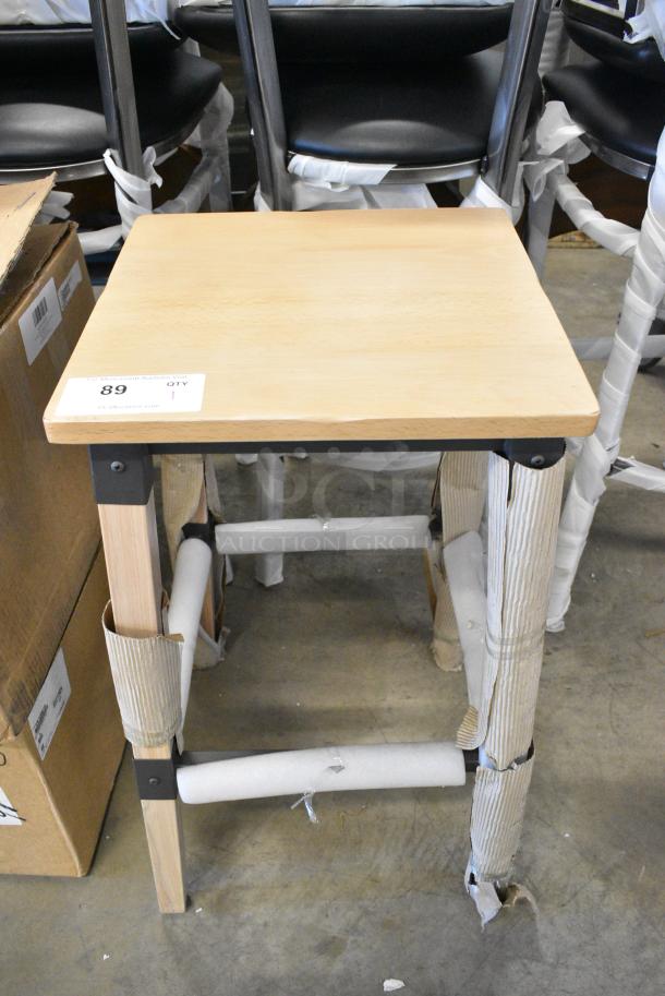 BRAND NEW SCRATCH AND DENT! Wooden Stool. - Image 1 of 2