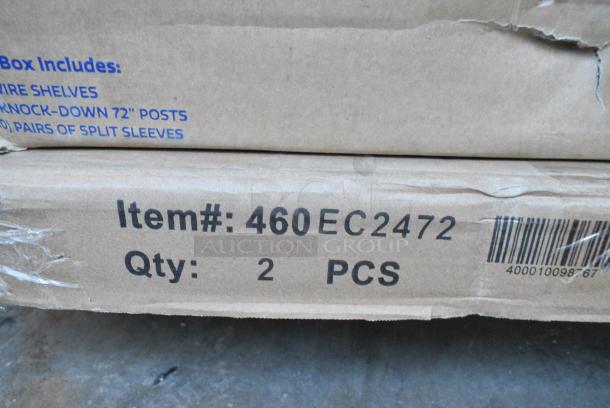 22 BRAND NEW SCRATCH AND DENT! Items Including 15 MX74P Metro MX74P MetroMax iQ 74" Stationary Polymer Post, 423ST5ASG ServIt 423ST5ASG Angled Sneeze Guard for 5-Pan Steam Tables, 522ETSG30602 Steelton 30" x 60" 18 Gauge 430 Stainless Steel Work Table with Undershelf and 2" Rear Upturn, 460EC2472 Regency 24" x 72" NSF Chrome Wire Shelf, 465C1872KE5 SHELF KIT 18X72 CHROME W/ 72 EC POST 5 SHELF UTILITY, 257UB1660 Lavex 16" x 60" Heavy-Duty Steel U-Boat Utility Cart - 2000 lb. Capacity, 600T1872G Regency 18" x 72" 18-Gauge 304 Stainless Steel Commercial Work Table with Galvanized Legs and Undershelf, 109RACKECON Steelton 20 Pan End Load Bun / Sheet Pan Rack - Unassembled. May Be Missing Pieces. 22 Times Your Bid! - Image 7 of 14