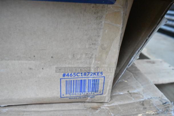 22 BRAND NEW SCRATCH AND DENT! Items Including 15 MX74P Metro MX74P MetroMax iQ 74" Stationary Polymer Post, 423ST5ASG ServIt 423ST5ASG Angled Sneeze Guard for 5-Pan Steam Tables, 522ETSG30602 Steelton 30" x 60" 18 Gauge 430 Stainless Steel Work Table with Undershelf and 2" Rear Upturn, 460EC2472 Regency 24" x 72" NSF Chrome Wire Shelf, 465C1872KE5 SHELF KIT 18X72 CHROME W/ 72 EC POST 5 SHELF UTILITY, 257UB1660 Lavex 16" x 60" Heavy-Duty Steel U-Boat Utility Cart - 2000 lb. Capacity, 600T1872G Regency 18" x 72" 18-Gauge 304 Stainless Steel Commercial Work Table with Galvanized Legs and Undershelf, 109RACKECON Steelton 20 Pan End Load Bun / Sheet Pan Rack - Unassembled. May Be Missing Pieces. 22 Times Your Bid! - Image 8 of 14