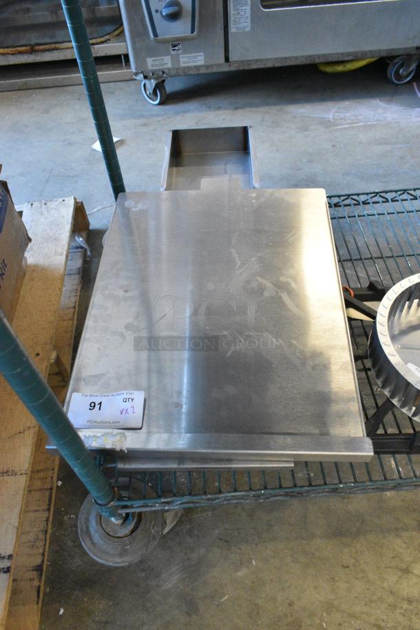 2 BRAND NEW SCRATCH AND DENT! Items Including 901661500001 Vulcan 00-976615-00001 Fry Tank Cover for EF3, EF4, LG300, and LG400 Series, HP0049808200 Vulcan 00-498082-0000A Grease Can Weldment. 2 Times Your Bid! - Image 1 of 5