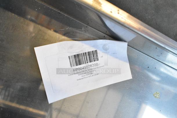 2 BRAND NEW SCRATCH AND DENT! Items Including 901661500001 Vulcan 00-976615-00001 Fry Tank Cover for EF3, EF4, LG300, and LG400 Series, HP0049808200 Vulcan 00-498082-0000A Grease Can Weldment. 2 Times Your Bid! - Image 2 of 5