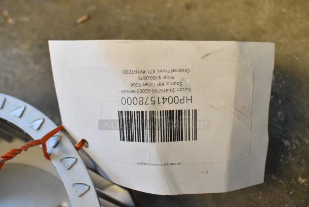 2 BRAND NEW SCRATCH AND DENT! Items Including HP0041578000 Vulcan 00-415780-00003 Wheel, HP0042165200 Vulcan 00-421652-00001 Grate, 12" Square. 2 Times Your Bid! - Image 3 of 5